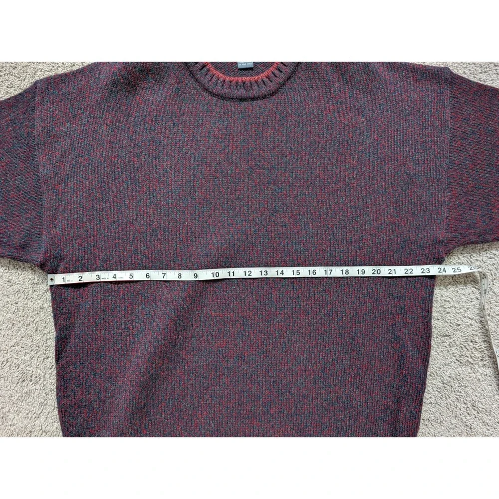 Vintage Woolrich Handframed Wool Blend Sweater Men's XL Claret Marl